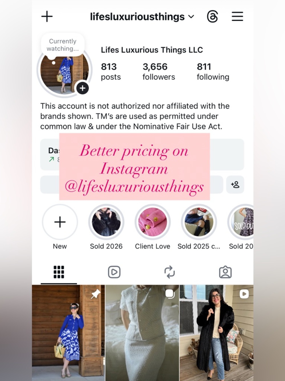 Follow on I n s t a g r a m! I sell items for less!